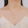 304 Stainless Steel Religion Letter Pendant Necklaces FS-WGB6D0C-02-1