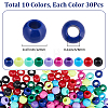 300Pcs 10 Colors Opaque Acrylic Beads SACR-SP0001-53A-2