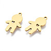 Ion Plating(IP) 201 Stainless Steel Pendants STAS-T044-268G-3