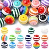 Opaque Striped Resin Beads RESI-CJC0021-16-1