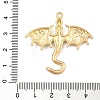 Rack Plating Alloy Enamel Pendants PALLOY-R451-05G-3