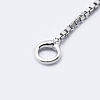Rhodium Plated 925 Sterling Silver Box chain STER-K171-10P-3