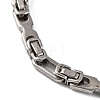 Tarnish Resistant 304 Stainless Steel Byzantine Chain Bracelets BJEW-B078-86P-2