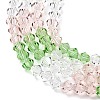 Transparent Gradient Color Glass Beads Strands GLAA-F131-01B-06-3