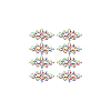 8Pcs Glass Cabochons(Hot Melt Adhesive On The Back) GGLA-FG0001-07A-7