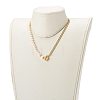 Brass Enamel Curb Chain Necklaces NJEW-JN03482-6
