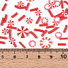 Christmas Handmade Polymer Clay Sprinkles Mix CLAY-N013-03-3