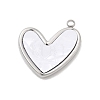 304 Stainless Steel Resin Pendants STAS-B113-06P-1