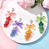 4Pcs Glass & Arcylic Pendant Decorations HJEW-TA00433-1