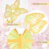 Coated Paper 3D Butterfly Display Decorations AJEW-WH0041-97-4