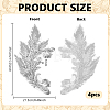 Gold and Silver Thread Silk Embroidered Sequins DIY-WH0816-144B-2