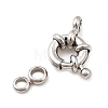 Brass Spring Ring Clasps KK-D407-01P-A-2