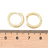 Brass Cubic Zirconia Hoop Earrings EJEW-A156-13B-G-5