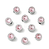 Alloy Acrylic European Beads FIND-YWC0011-04F-1