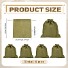 Linen Cloth Drawstring Pouches AJEW-WH0816-142-2