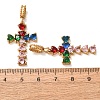 304 Stainless Steel Rhinestone Pendants RB-CBA5CCB-05C-G-2