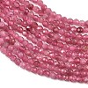 Natural Pink Tourmaline Beads Strands GG-CBA1497-A03-2mm-3