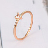 Brass Micro Pave Cubic Zirconia Finger Rings for Women FS-WG4BC3F-12-1