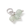 Natural Gemstone Pendants PALLOY-JF05141-01-4