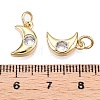 Brass Micro Pave Cubic Zirconia Charms KK-E068-VB230-B-3