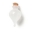 Teardrop Glass Cork Bottles Ornament LS-AJEW-A039-01E-1