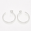 Brass Earring Hooks X-KK-T035-102P-2