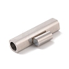 Tarnish Resistant 304 Stainless Steel Magnetic Clasps with Glue-in Ends STAS-F276-05P-01-3