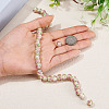 1 Strand Handmade Lampwork Inner Flower Rondelle Beads Strands LAMP-TA0002-72I-5
