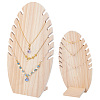 Wood Slant Back Necklace Display Stands NDIS-WH0077-001-1