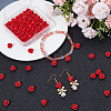 80Pcs Cinnabar Beads FIND-SC0014-38-3