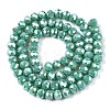Electroplate Glass Beads Strands X-EGLA-A044-P6mm-B31-3