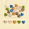 24Pcs 6 Colors Handmade Lampwork Silver Foil Glass Beads FOIL-FS0001-01-8