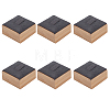 Square Wood Single Ring Display Stands RDIS-WH20001-01-1