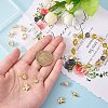 16Pcs 8 Style Brass Micro Pave Cubic Zirconia Charms KK-SZ0006-15-2