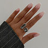 Alloy with Acrylic Rhinestone Finger Rings FS-WG60B09-01-1