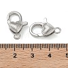 Heart Brass Lobster Claw Clasps KK-H256-03P-03-3