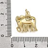 Brass Micro Pave Black Cubic Zirconia Pendants CU-L001-18G-04-3