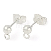 304 Stainless Steel Stud Earring Findings X-STAS-P148-07S-1