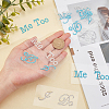 12Pcs 4 Style The Wedding Theme Adhesive Rhinestone Sticker DIY-CA0004-19-3