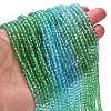 Transparent Painted Glass Beads Strands X1-DGLA-A034-T4mm-A17-2