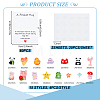 60Pcs 15 Styles Opaque & Transparent Cartoon Resin Cabochons RESI-GA0001-44-2