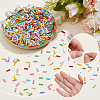 60G Baking Paint Glass Tube Beads GLAA-SC0003-43B-5