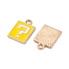 Alloy Enamel Charms ENAM-Q001-08G-01-2