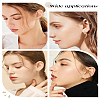8Pcs 4 Styles 304 Stainless Steel Hoop Earrings for Women EJEW-LP0001-34G-4
