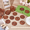 40Pcs 4-Hole Wood Buttons BUTT-UN0001-39-2