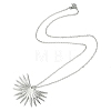 304 Stainless Steel Pendant Necklace for Women NJEW-JN04387-05-4