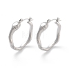 Non-Tarnish 304 Stainless Steel Hoop Earrings EJEW-K281-03P-1