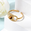304 Stainless Steel Cuff Open Rings RJEW-F213-01G-06-5