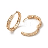 Brass Micro Pave Cubic Zirconia Hoop Earrings EJEW-M238-56KCG-2