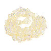 Electroplate Transparent Glass Beads Strands EGLA-T029-06E-1